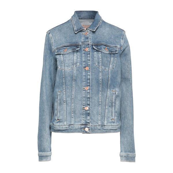 【送料無料】 7フォーオールマンカインド レディース ジャケット&ブルゾン アウター Denim outerwear Blue|asty