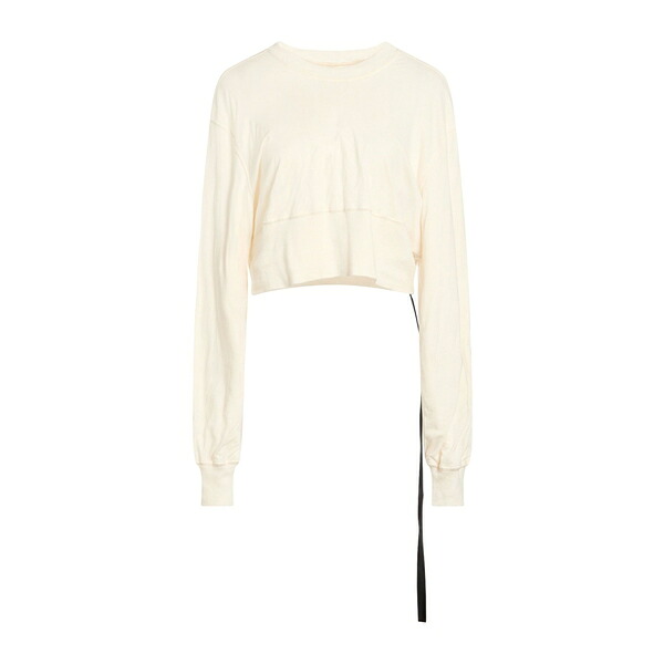 【貨物輸送無料】 リックオウエンス レディース プルオーバー トップス T-shirts White