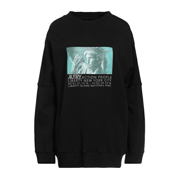 【送料無料】 オートリー レディース パーカー・スウェットシャツ アウター Sweatshirts Black|asty