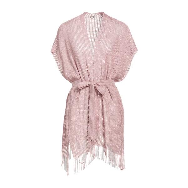 【貨物輸送無料】 ツイン仕掛ける レディース ジレー アウター Cardigans Pink