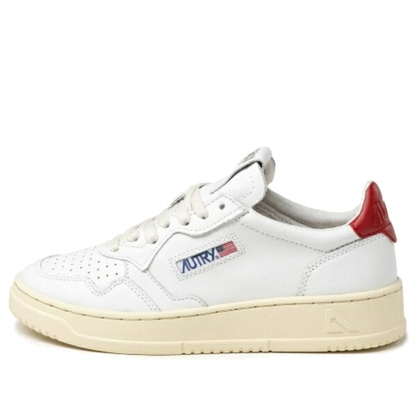 AUTRY オートリー レディース スニーカー  【(WMNS) Autry Medalist Leather Low \u0027White Red\u0027 AULW-LL21】  大きさ US_7(24.0糎)