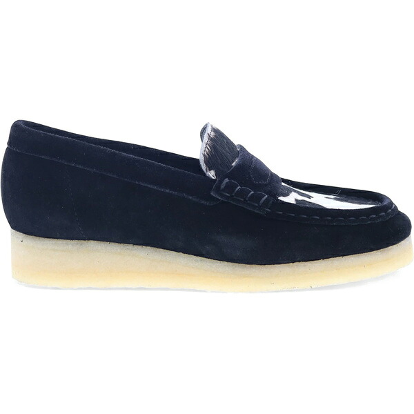 Clarks クラークス レディース スニーカー  【Clarks Originals Wallabee Loafer Cow Print Hair On Black Suede (Women)】  サイズ US_9(26.0cm) Black