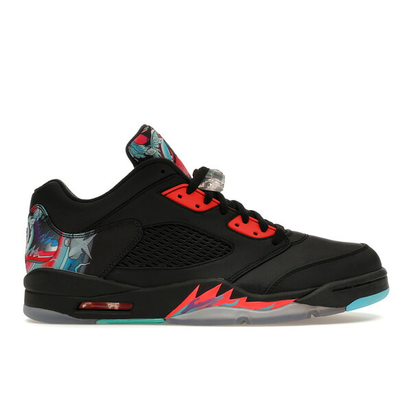 Jordan ジョーダン メンズ スニーカー  【Jordan 5 Retro Low Chinese New Year】  大きさ US_10(28.0糎) Black/Bright Crimson-Beta Blue-Black