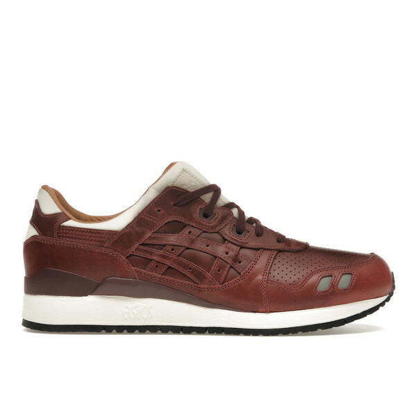 ASICS アシックス メンズ スニーカー 【ASICS Gel-Lyte III Packer Shoes x J. Crew Oxblood Leather】 サイズ US_11.5(29.5cm) Oxblood/White画像