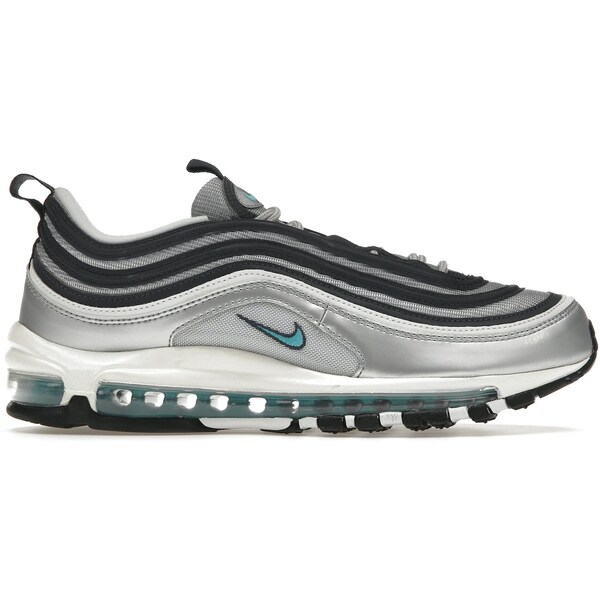 Nike ナイキ レディース スニーカー 【Nike Air Max 97 Metallic Silver Chlorine Blue (Women's)】 サイズ US_5.5(22.5cm) Metallic Silver/Chlorine Blue/White