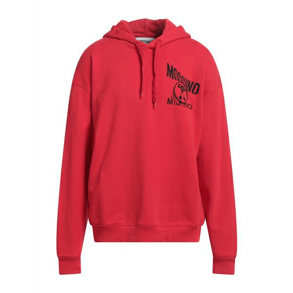 【送料無料】 モスキーノ メンズ パーカー・スウェットシャツ アウター Sweatshirts Red