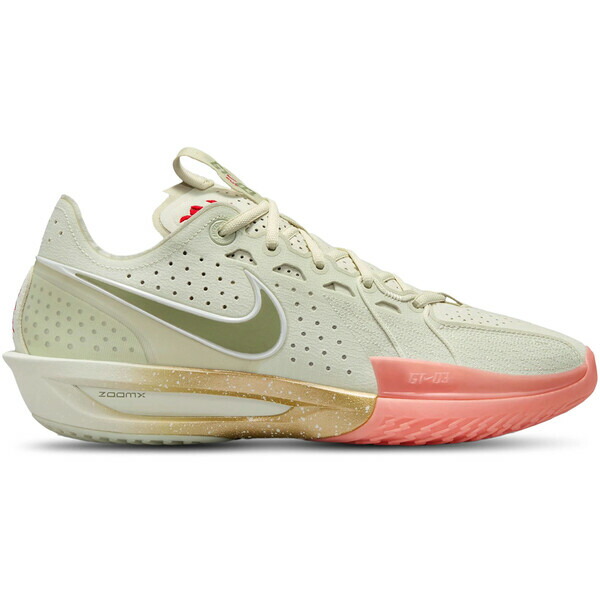 Nike ナイキ メンズ スニーカー 【Nike Air Zoom GT Cut 3 Our Holiday】 サイズ US_7.5(25.5cm) Sea Glass/Oil Green/Metallic Gold/University Red/Light Wild Mango/Sail画像