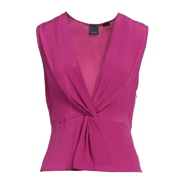 【送料無料】 ピンコ レディース Tシャツ トップス Tops Purple|asty