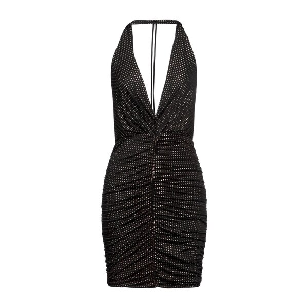 【送料無料】 ピンコ レディース ワンピース トップス Mini dresses Black