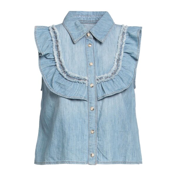 【送料無料】 ネネット レディース シャツ トップス Denim shirts Blue