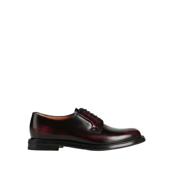 【貨物輸送無料】 教会堂 レディース オックスフォード シューズ Lace-up shoes Red