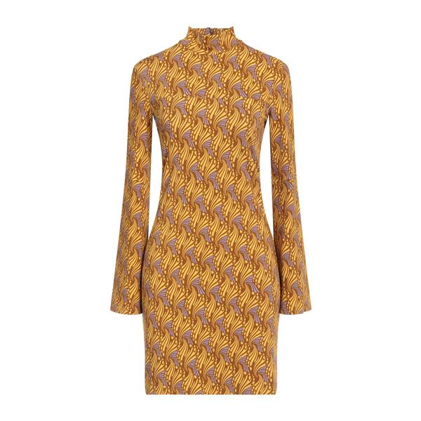 【送料無料】 マリパルミ レディース ワンピース トップス Mini dresses Yellow|asty