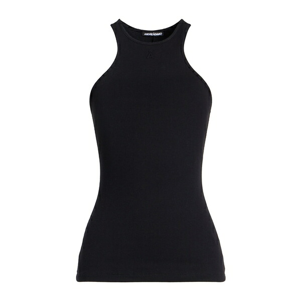 【貨物輸送無料】 アンドレダモ レディース プルオーバー トップス Tank tops Black