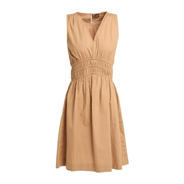 【送料無料】 ボス レディース ワンピース トップス Mini dresses Brown