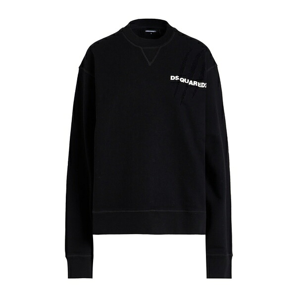【送料無料】 ディースクエアード レディース パーカー・スウェットシャツ アウター Sweatshirts Black