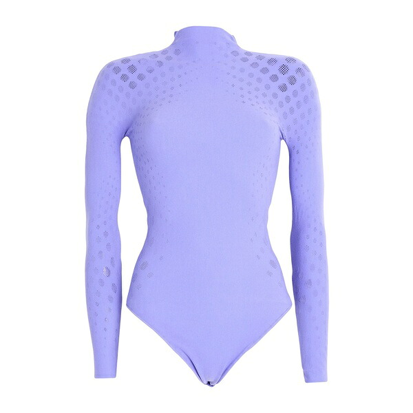 【送料無料】 ウォルフォード レディース Tシャツ トップス Bodysuits Purple|asty