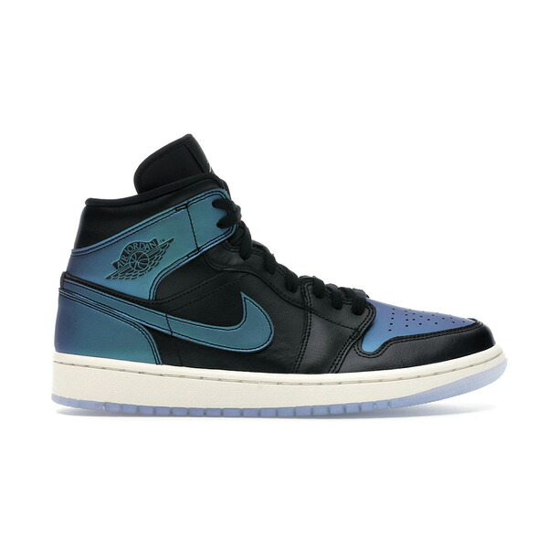 Jordan ジョーダン レディース スニーカー  【Jordan 1 Mid Iridescent Black (Women\u0027s)】  大いさ US_8(25.0糎) Black/Pale Ivory-Multi-Color レディース靴-靴-スニーカー
