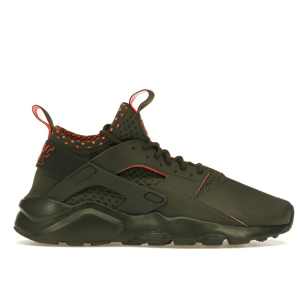 Nike ナイキ メンズ スニーカー 【Nike Air Huarache Run Ultra Cargo Khaki Crimson】 サイズ US_10(28.0cm) Cargo Khaki/Total Crimson-Cargo Khaki｜asty