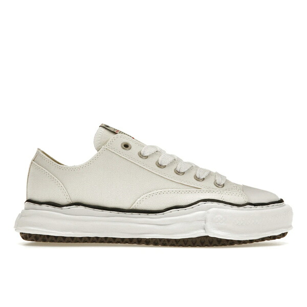 Maison Mihara Yasuhiro ミハラヤスヒロ メンズ スニーカー 【Maison Mihara Yasuhiro Peterson OG Sole Canvas Low White】 サイズ US_12(30.0cm) White/Black|asty