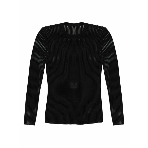ヘルムート ラング レディース Tシャツ トップス Ribbed long-sleeve top Black｜asty