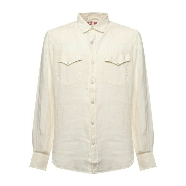 エムシーツーセイントバース メンズ プルオーバー トップス Linen shirt  Neutrals