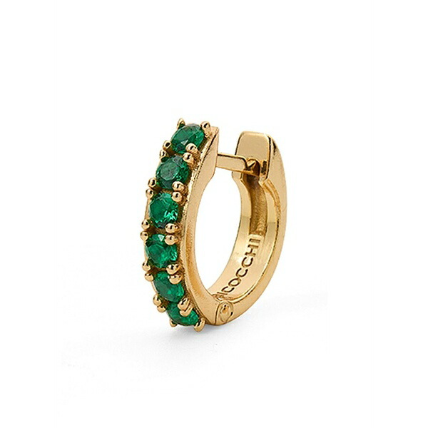 エマニュエレ ビコッキ メンズ ピアス・イヤリング 佩び物 Logo-engraved hoop earring Gold