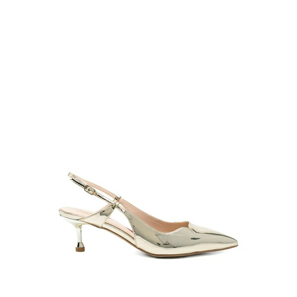 リュージョー レディース パンプス シューズ Slingback strap pumps Gold