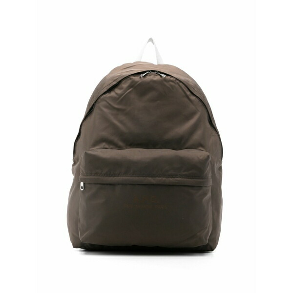アーペーセー メンズ うしろ側容器に並べる・背嚢 御徒面子 Zip-up backpack Brown バッグ-バッグ・小物・ブランド雑貨-バックパック・リュック