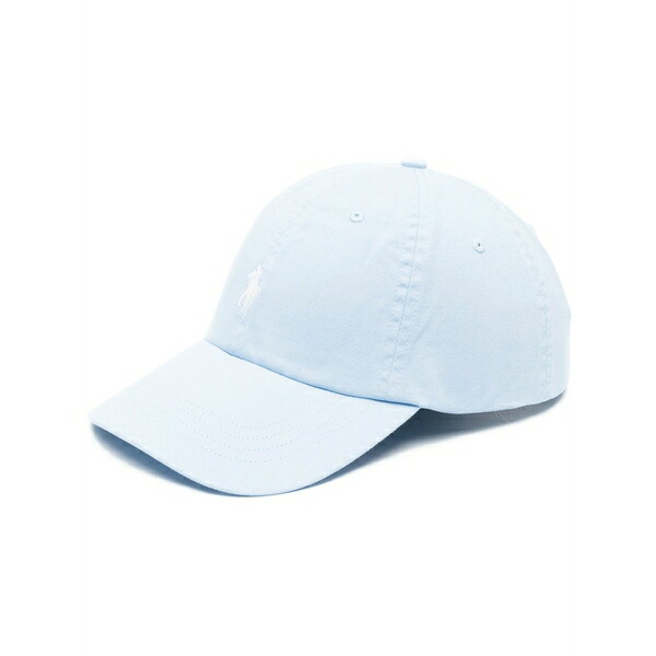 ラルフローレン レディース 帽子 アクセサリー Embroidered-logo cotton cap Blue｜asty 15,735円