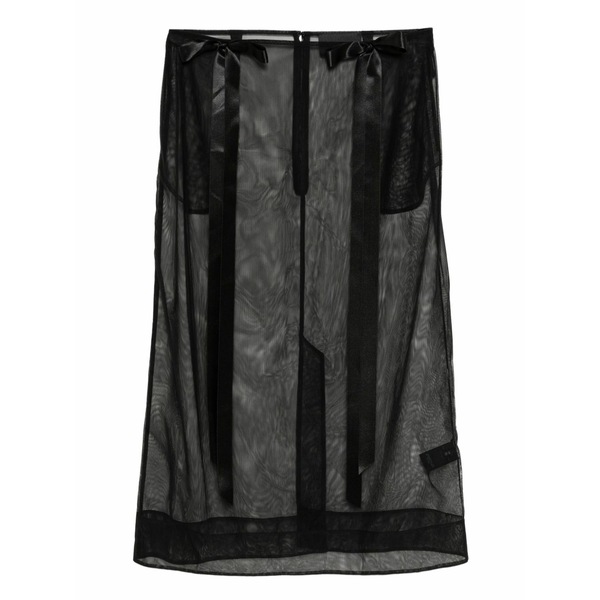 シモーネ・ロシャ レディース スコート ボトムス Ribbon-embellished skirt Black ボトムス-スカート-レディースファッション