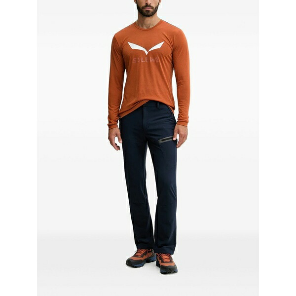 サレワ メンズ カジュアルパンツ ボトムス Terminal durastretch zip-detail trousers Blue|asty