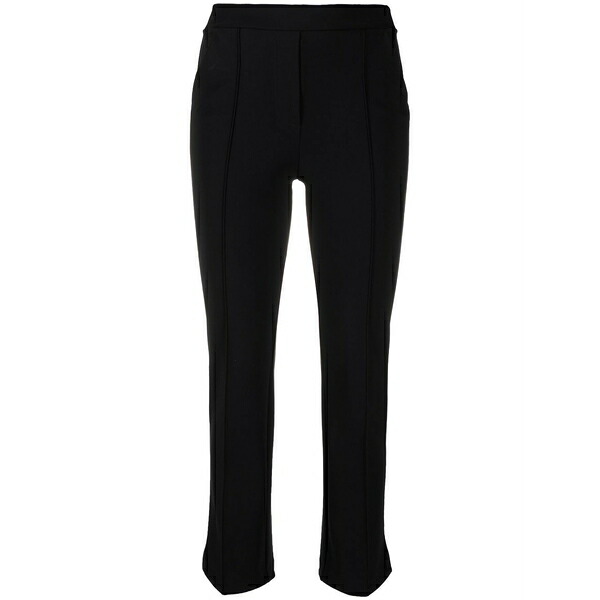 チアラ・ボニ・プティ・ローブ レディース カジュアルパンツ ボトムス Cropped straight-leg trousers Black｜asty