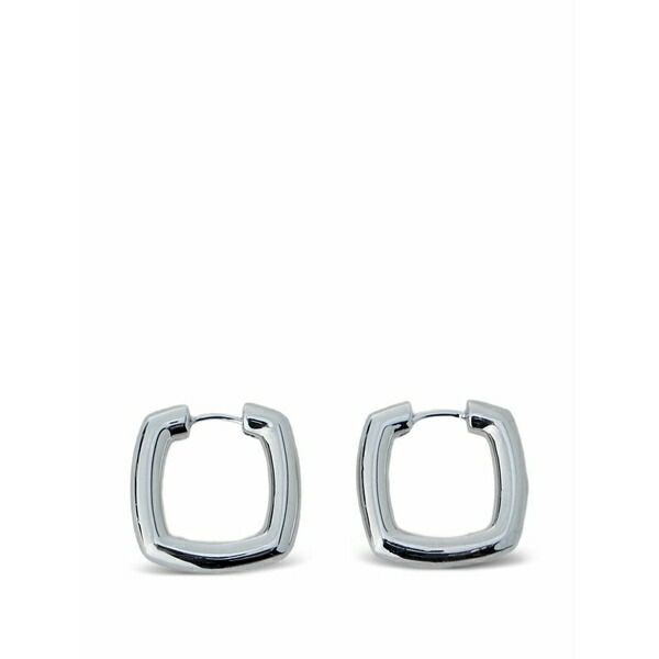 トム白木 メンズ ピアス・イヤリング 付属物 Square-shape earrings Silver