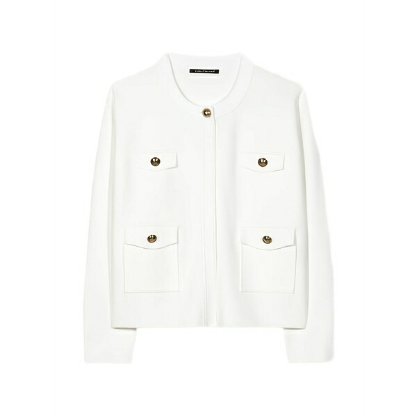 ルイーザ ヘレンケラーノ レディース ジレー アウター Pocket-details knit blouson White