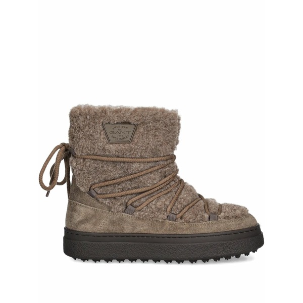 ガント レディース ブーツ シューズ Lace-up ankle boots Brown|asty