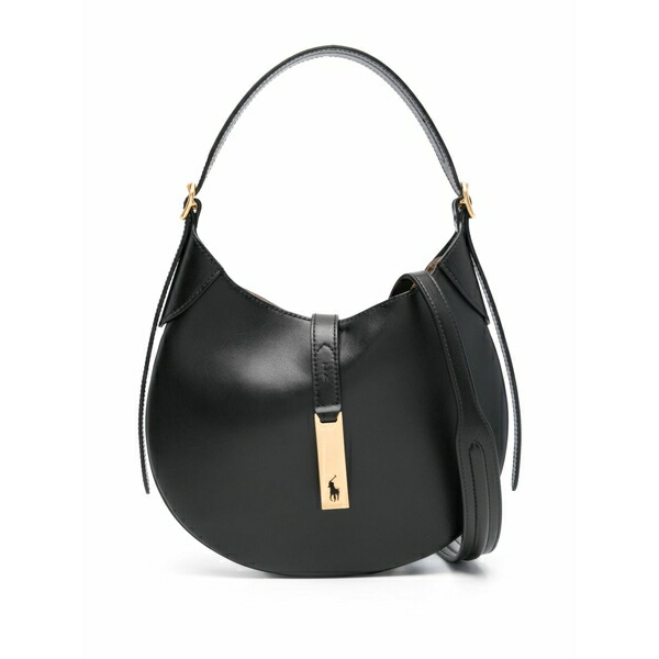 ラルフローレン レディース ショルダーバッグ 御徒面子 Small polo id shoulder bag Black