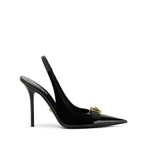 ヴェルサーチ レディース パンプス シューズ Gianni 120mm leather pumps Black｜asty 122,400円