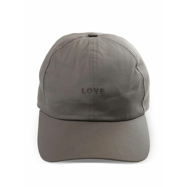 リックオウエンス メンズ かぶり笠 添え物 Text baseball cap hat Grey