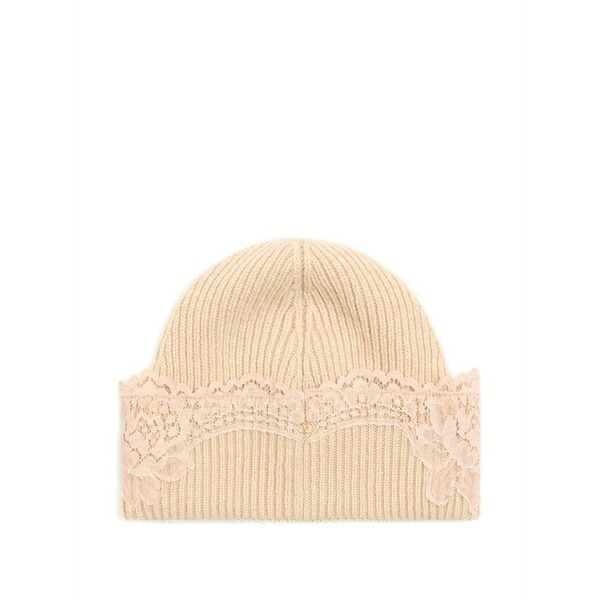 ヴァレンティノ ガラヴァーニ レディース 帽子 アクセサリー Lace beanie Neutrals｜asty