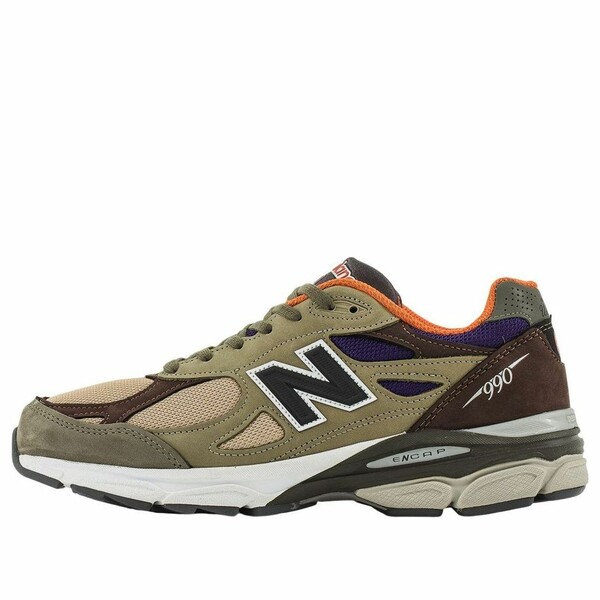 New Balance ニュー平衡にする メンズ スニーカー  【New Balance 990v3 Made インチ USA \u0027Teddy Santis Khaki Orange\u0027 M990BT3】  大きさ US_7(25.0糎)