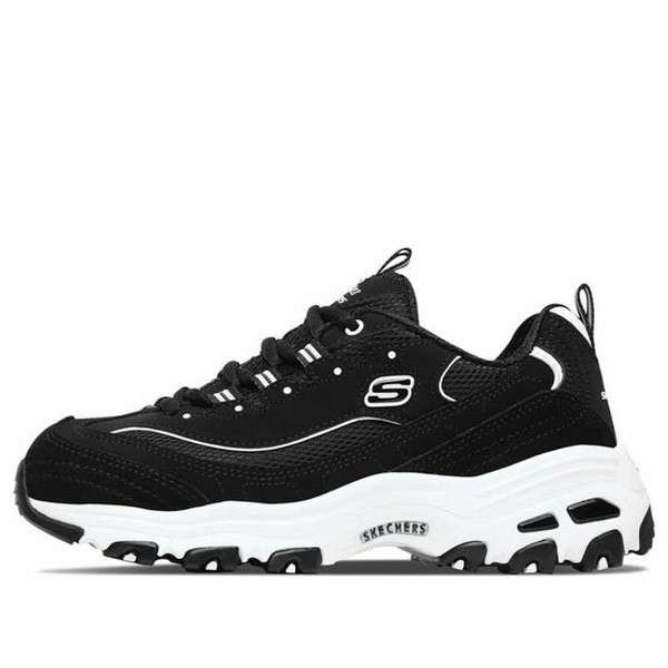 Skechers スケッチャーズ レディース スニーカー  【(WMNS) Skechers D\u0027Lites 1.0 Black 13148-BKW】  大きさ US_5(22.0糎)