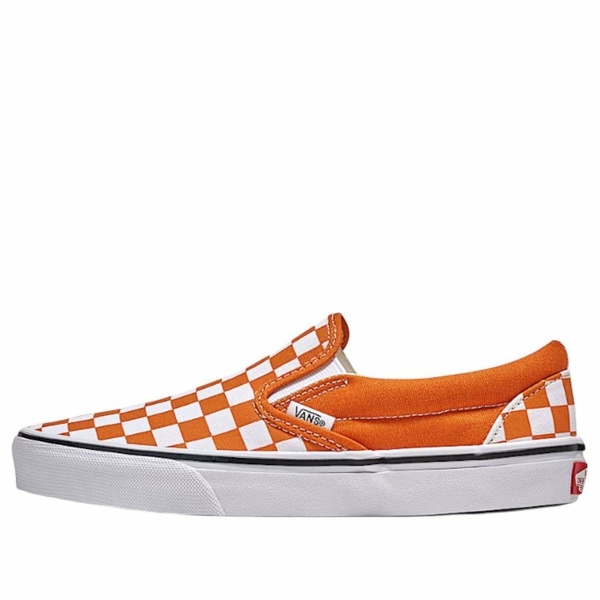 Vans バンズ メンズ スニーカー 【Vans Classic Slip-On Checkerboard \u0027Marmalade Orange\u0027 VN000D6Y52K】  大きさ US_10.5(28.5糎)
