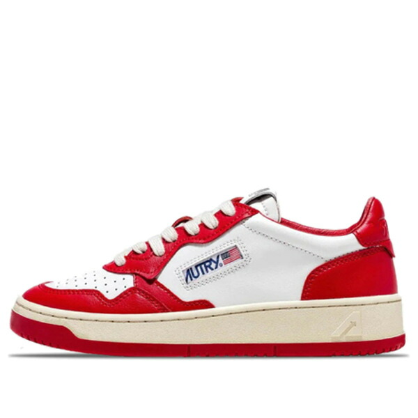 AUTRY オートリー メンズ スニーカー 【Autry Medalist Low Leather 'Red White' AULM-WB02】 サイズ US_M_13｜asty