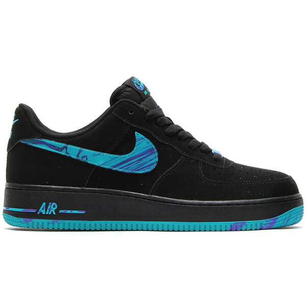 Nike ナイキ メンズ スニーカー  【Nike Air Force 1 Low Marbled Swoosh Pack Black】  サイズ US_M_13 Black/Turbo Green-Purple Venom