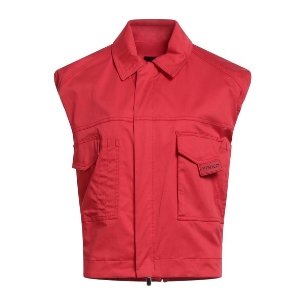 【送料無料】 ピンコ レディース ジャケット&ブルゾン アウター Vests Red|asty