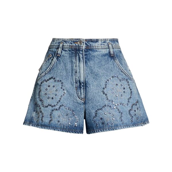【貨物輸送無料】 マージュ レディース ジーンズズボン下 ボトムス Denim shorts Blue