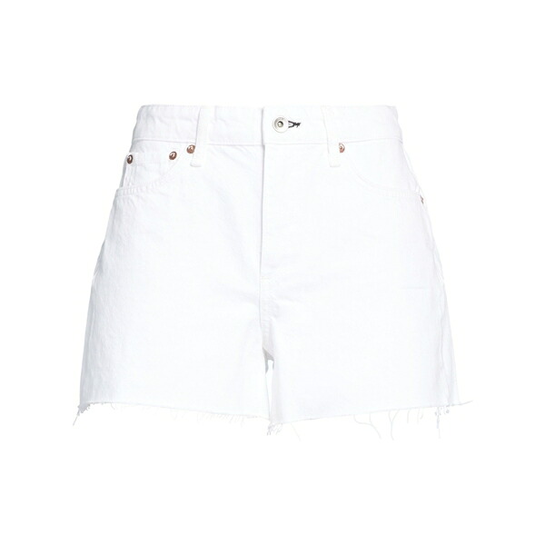【貨物輸送無料】 ラグアンドボーン レディース ジーンズズボン下 ボトムス Denim shorts White