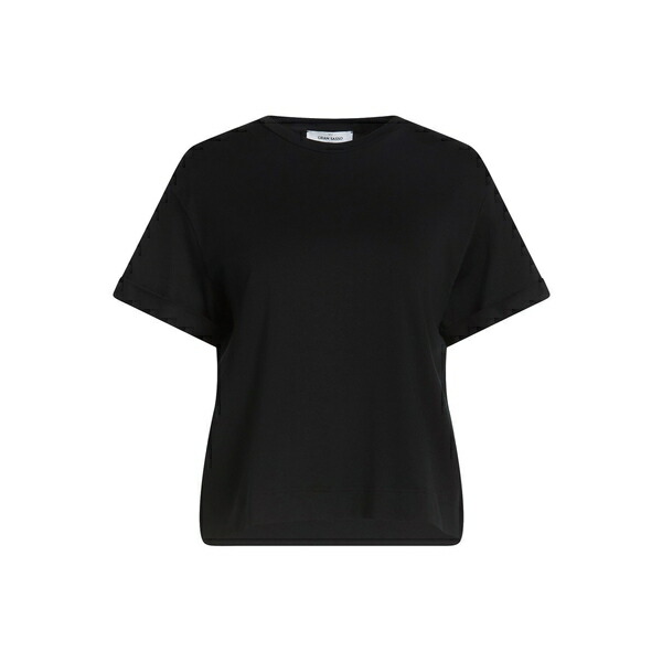 【貨物輸送無料】 グランサッソ レディース プルオーバー トップス T-shirts Black