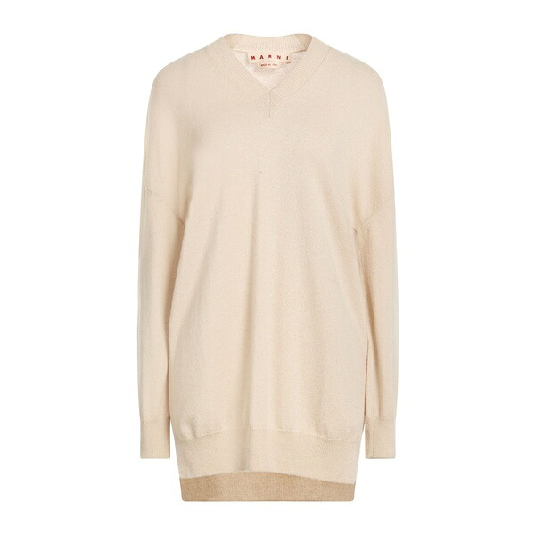 【貨物輸送無料】 マルニ レディース 編み物\u0026ティーシャツ アウター Sweaters Beige