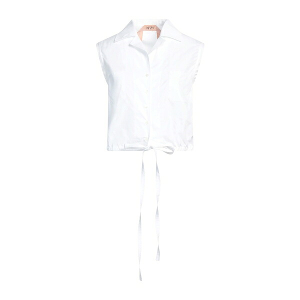【送料無料】 ヌメロ ヴェントゥーノ レディース シャツ トップス Shirts White｜asty